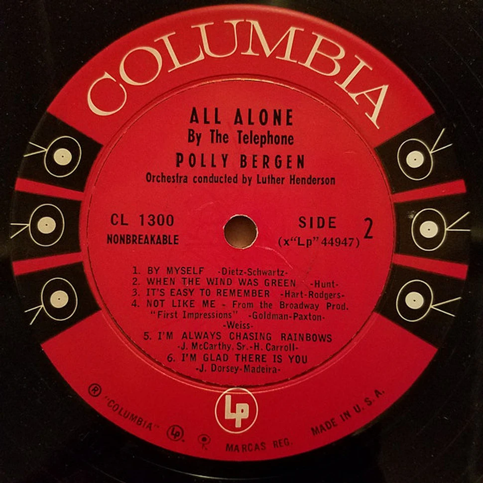 Polly Bergen - All Alone By The Telephone