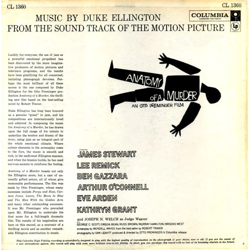 Duke Ellington - (From The Soundtrack Of The Motion Picture) Otto Preminger's Anatomy Of A Murder