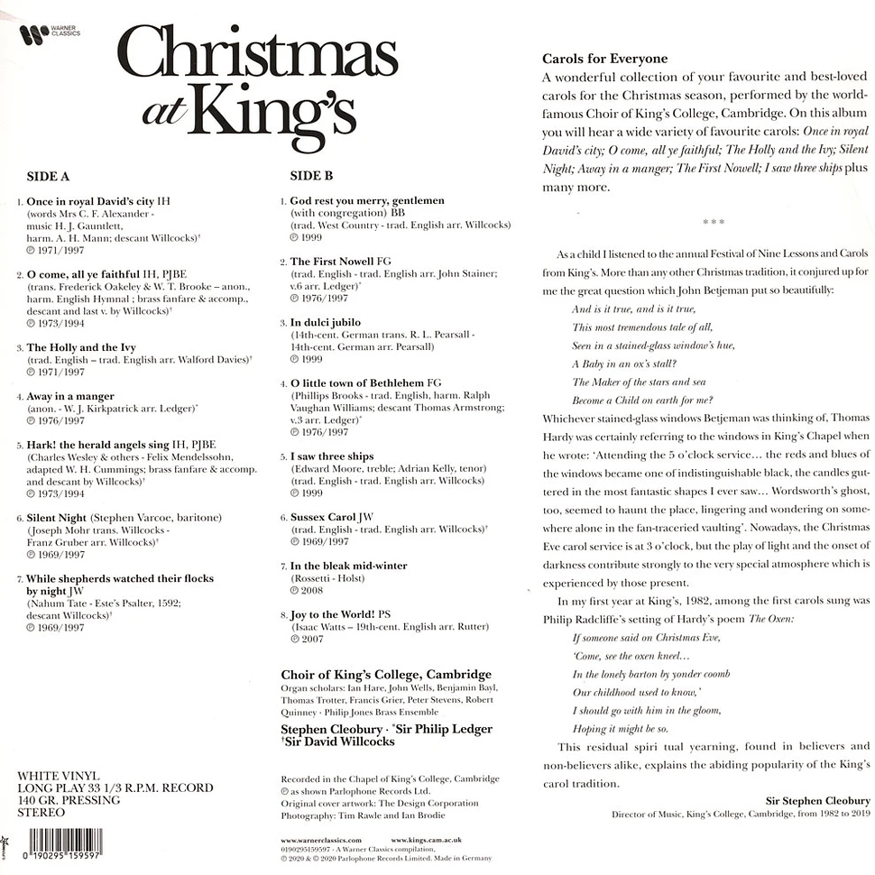 Kings College Choir Cambridge - Christmas At Kings