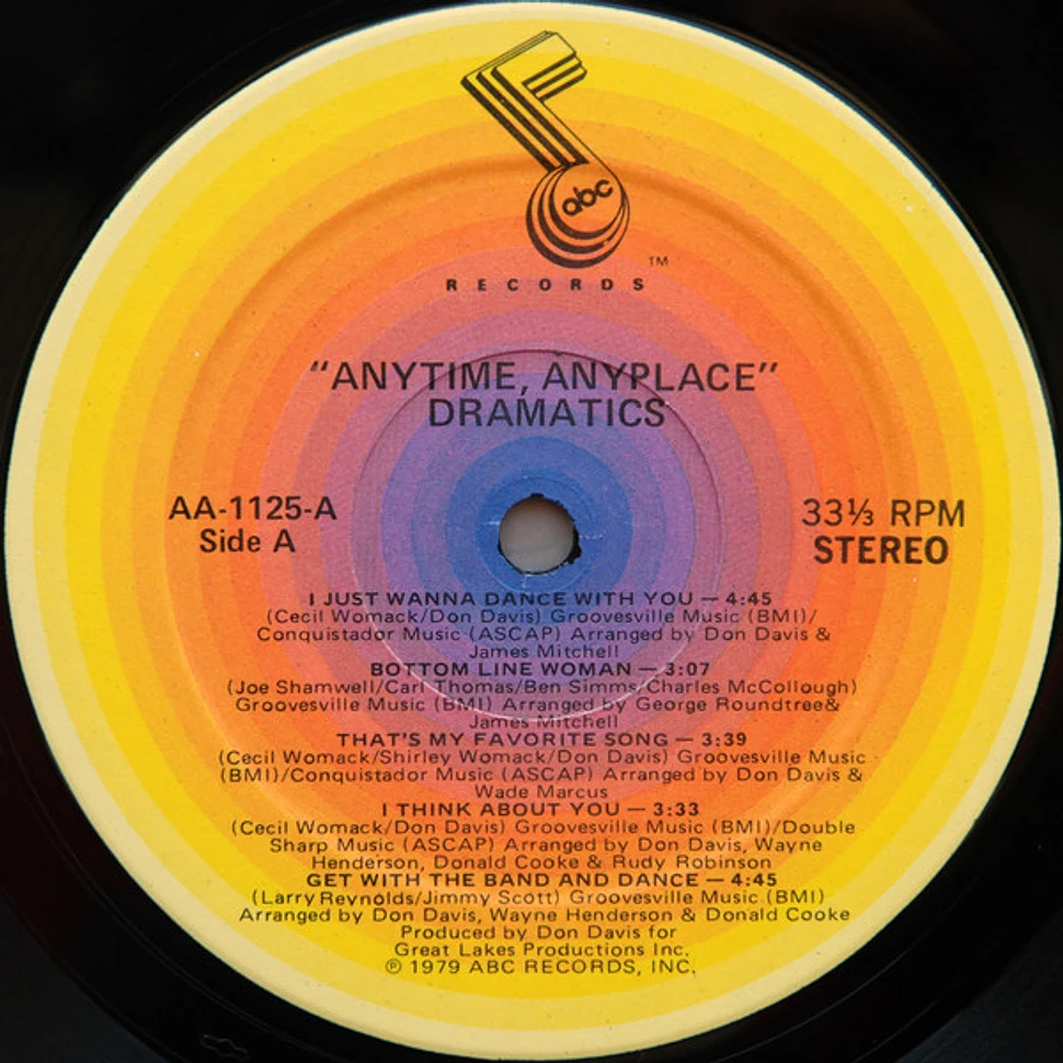 The Dramatics - Any Time • Any Place