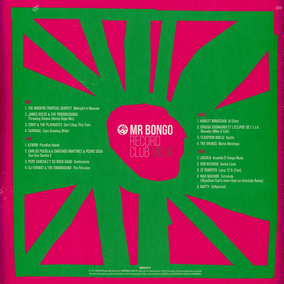 V.A. - Mr Bongo Record Club Volume 4 Pink Vinyl Edition