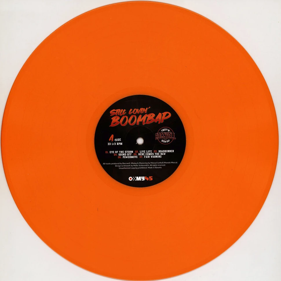 Roccwell - Still Lovin Boombap Orange Vinyl Edition