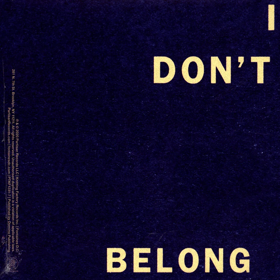 Fontaines D.C. - A Hero's Death / I Don't Belong