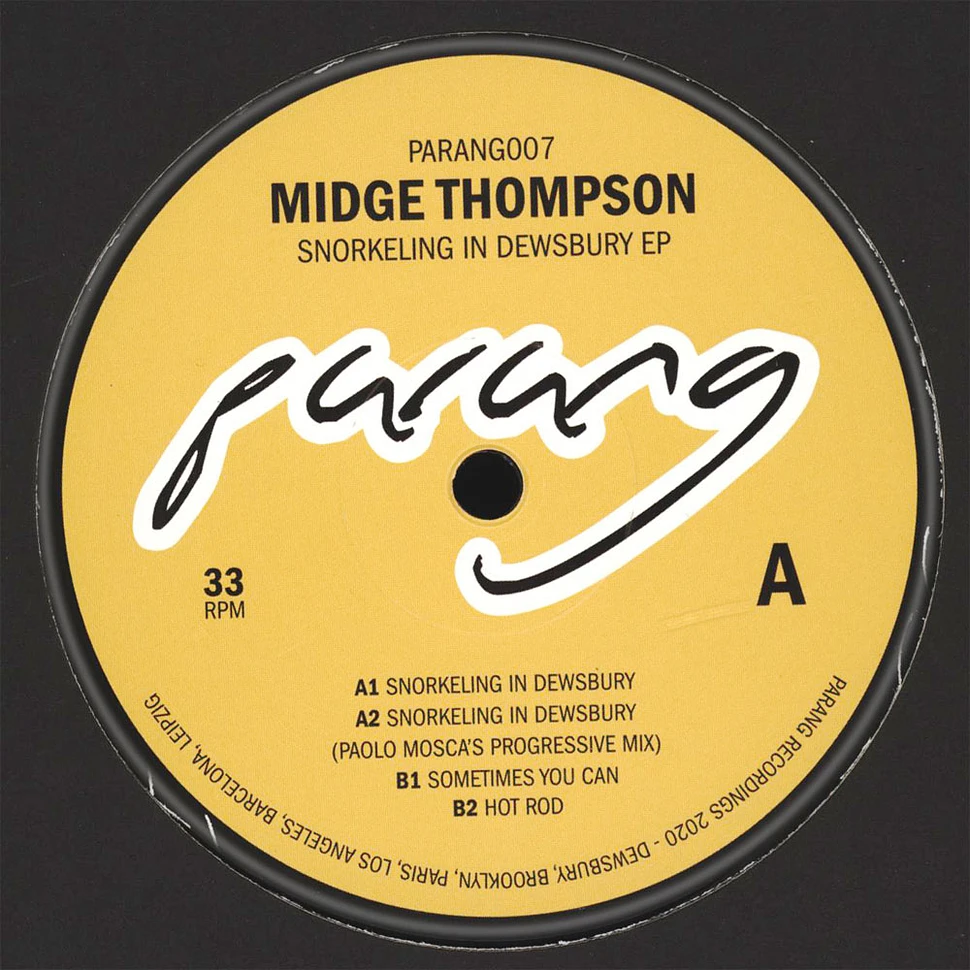 Midge Thompson - Snorkeling In Dewsbury EP Paolo Mosca Remix