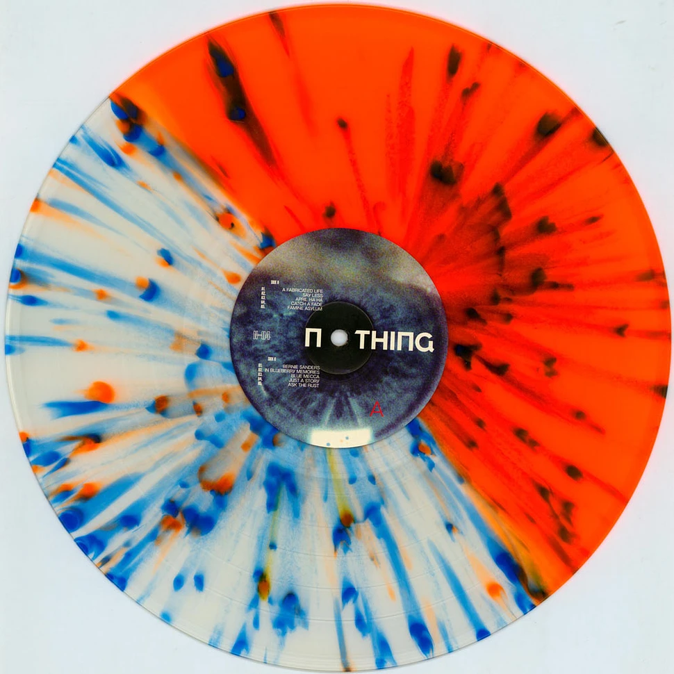Nothing - Great Dismal Neon Orange + Milky Clear Half / Half with Heavy Neon Orange + Royal Blue Splatter Vinyl Edition