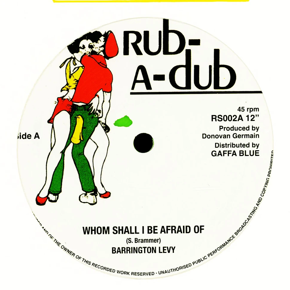 Barrington Levy - Whom Shall I Be Afraid Of / Dub Plate Mix, Dub, Dub Plate Dub