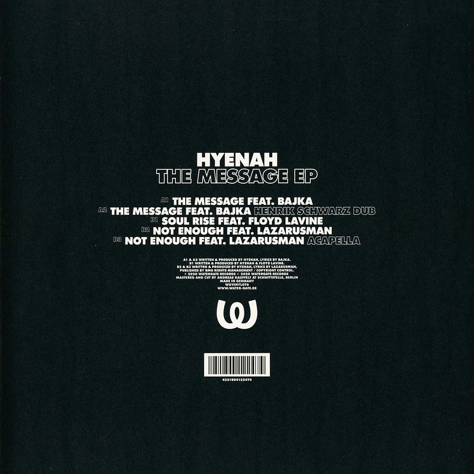 Hyenah - The Message EP Henrik Schwarz Dub