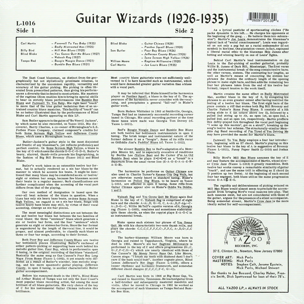 V.A. - Guitar Wizards 1926-1935