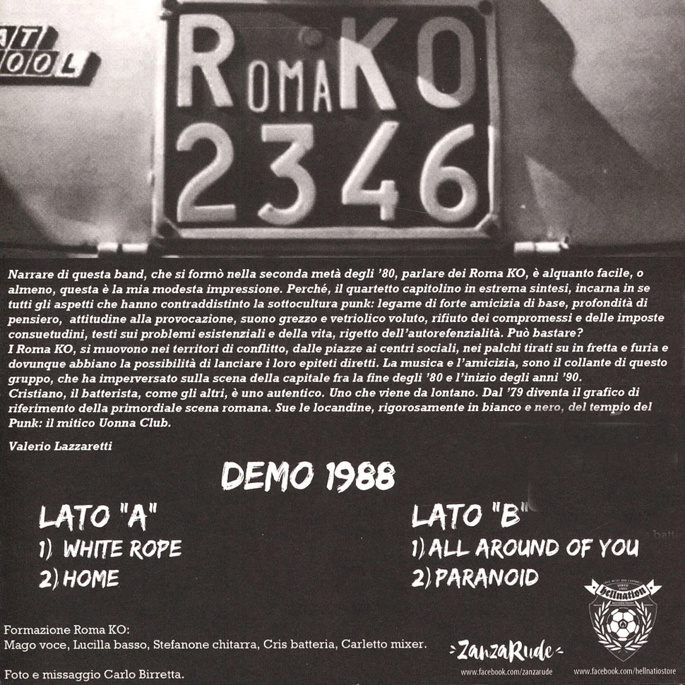 Roma K.O. - Demo 1988