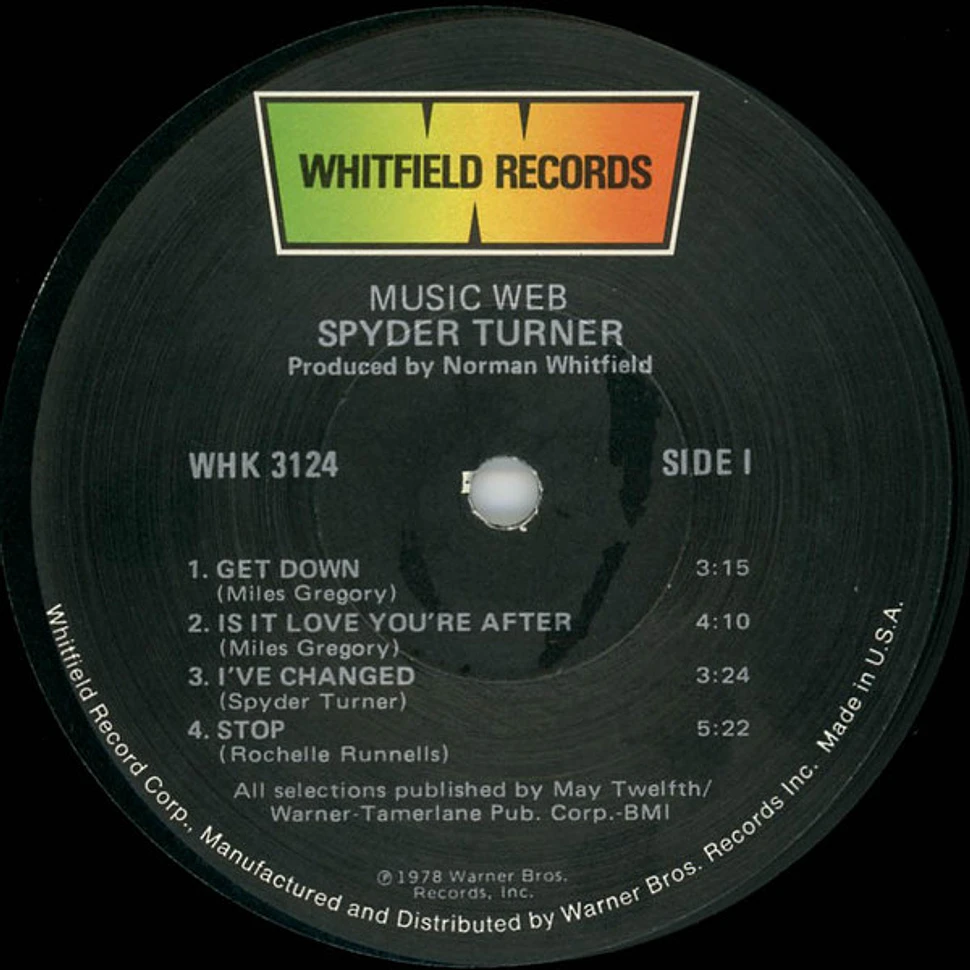 Spyder Turner - Music Web