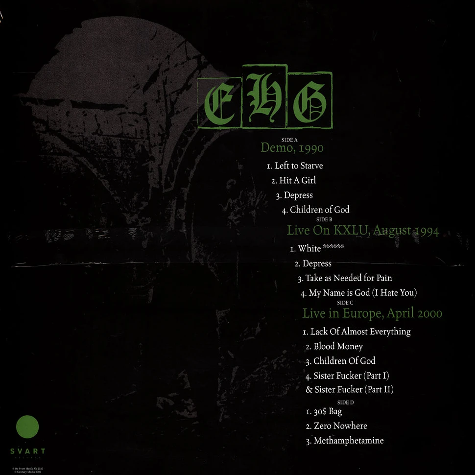 Eyehategod - 10 Years Of Abuse (And Still Broke) Black Vinyl Edition
