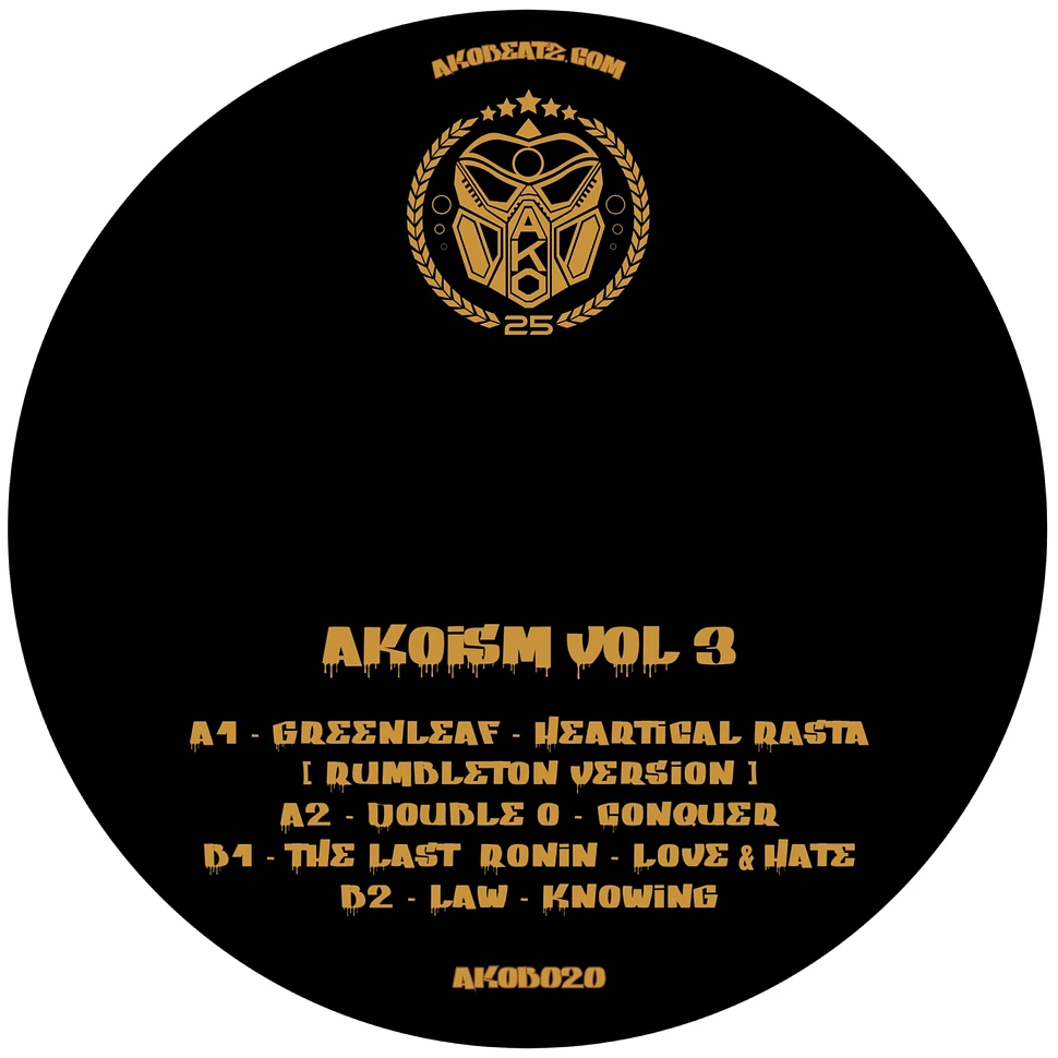 V.A. - Ako Beatz Present: Akoism Volume 3 Gold Sparkle Vinyl Edition