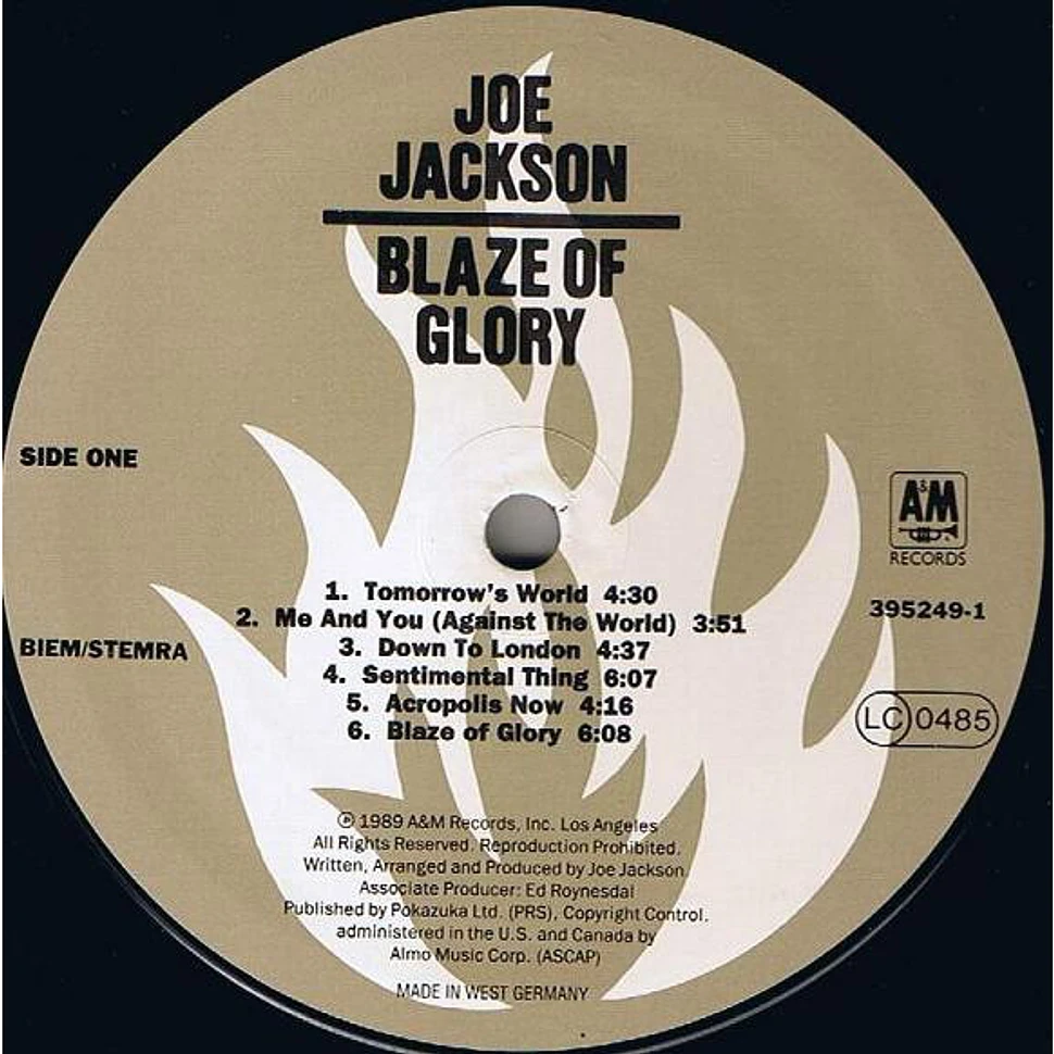 Joe Jackson - Blaze Of Glory