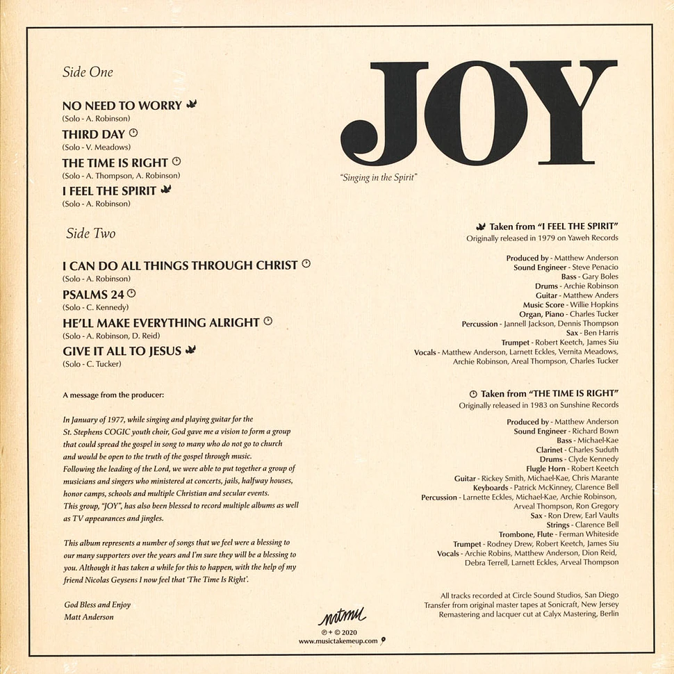 Joy - The Time Is Right