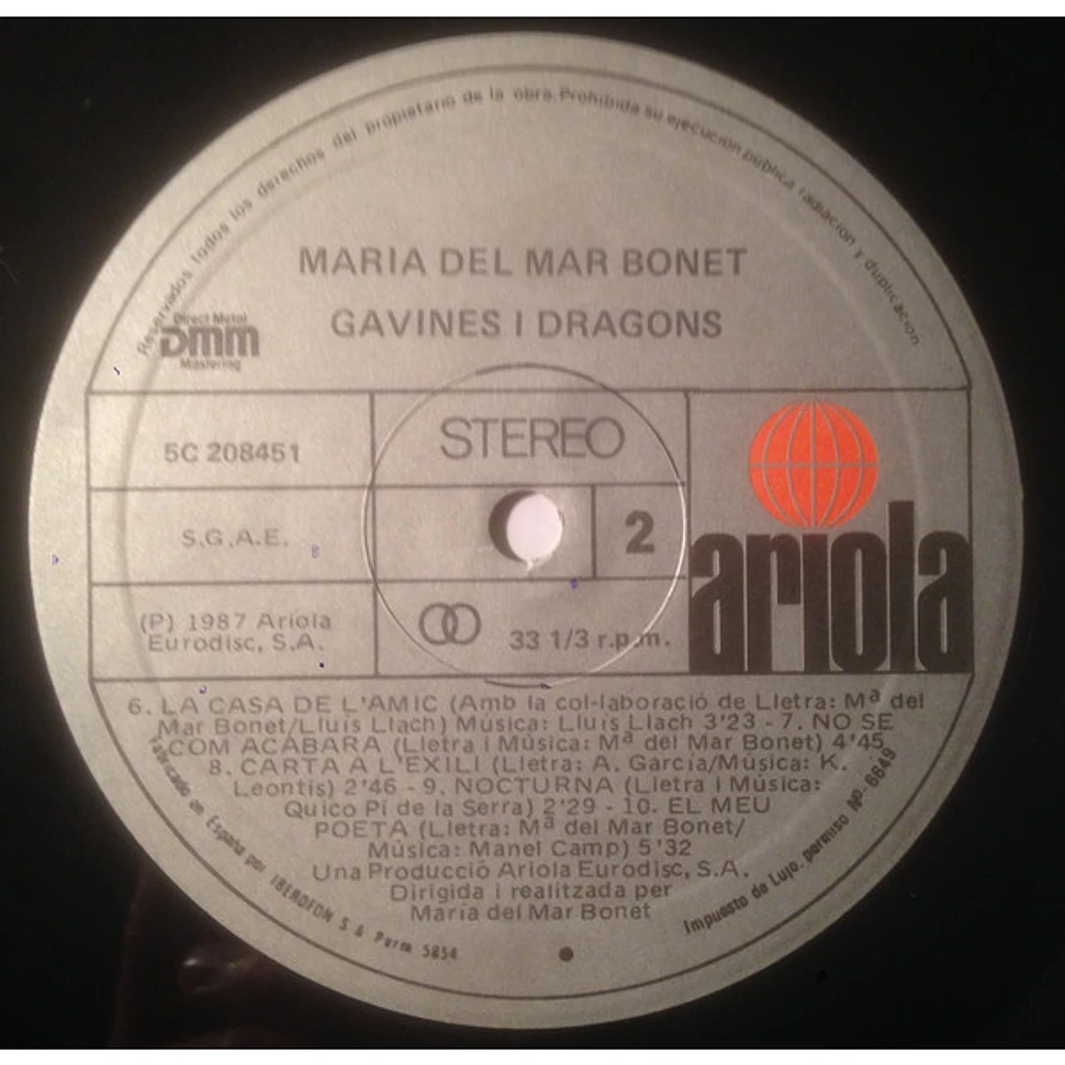 Maria Del Mar Bonet - Gavines I Dragons