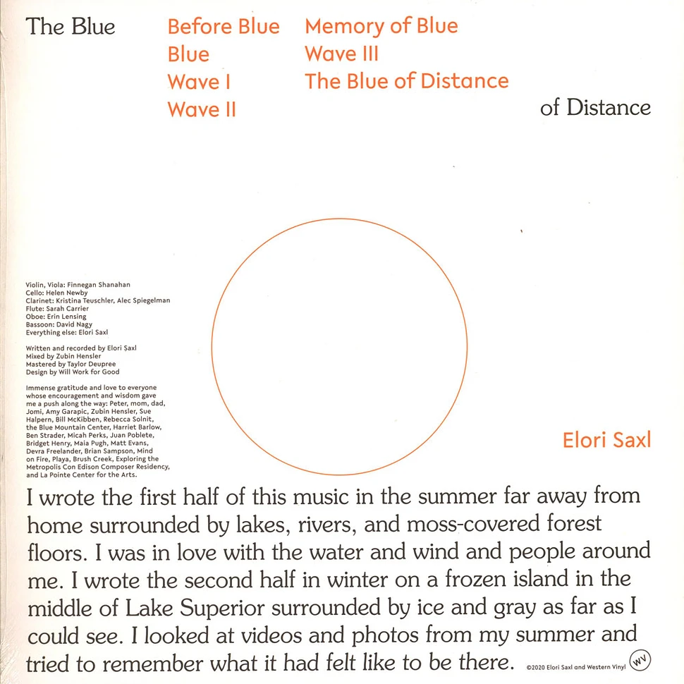 Elori Saxl - The Blue Of Distance