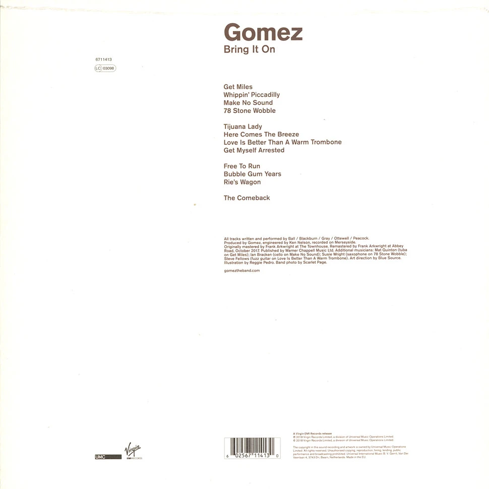 Gomez - Bring It On 20th Anniversary