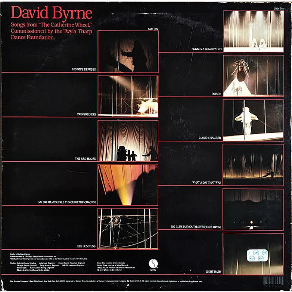 David Byrne - Songs From The Broadway Production Of "The Catherine Wheel"