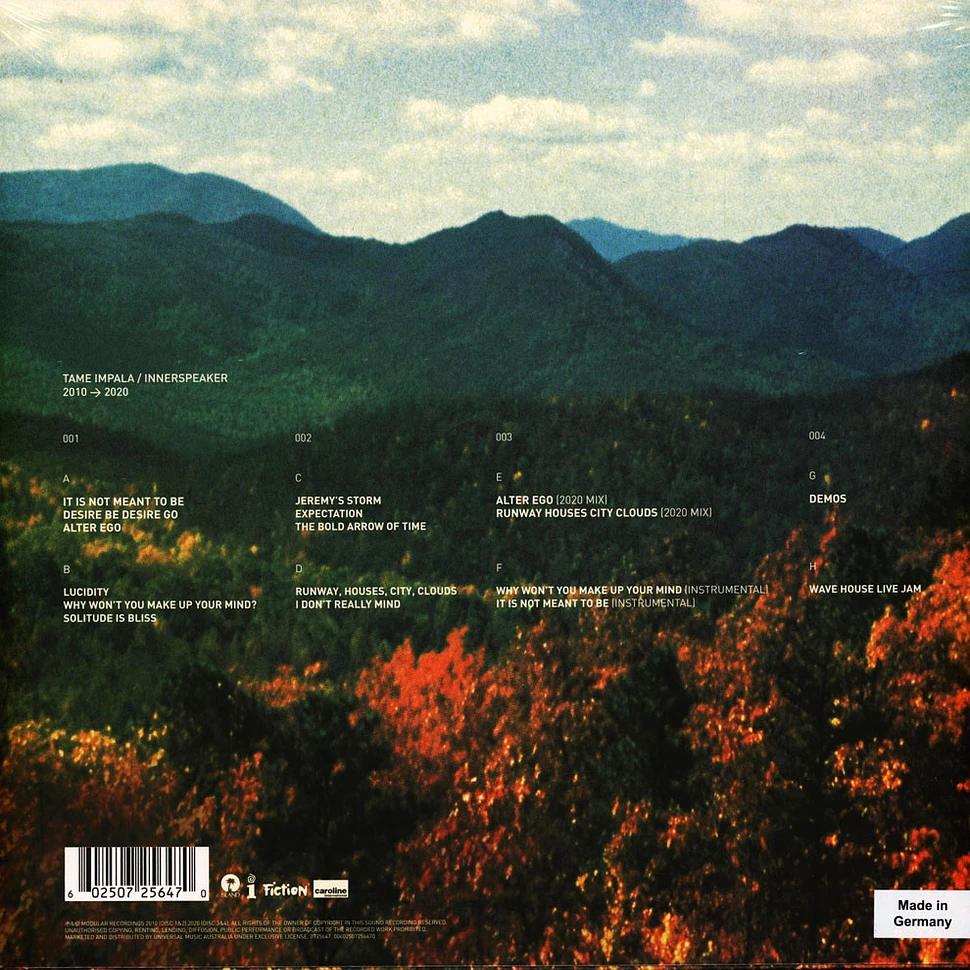 Innerspeaker Tame Impala - InnerSpeaker 10th Anniversary Edition - Vinyl 4LP - 2010 ...