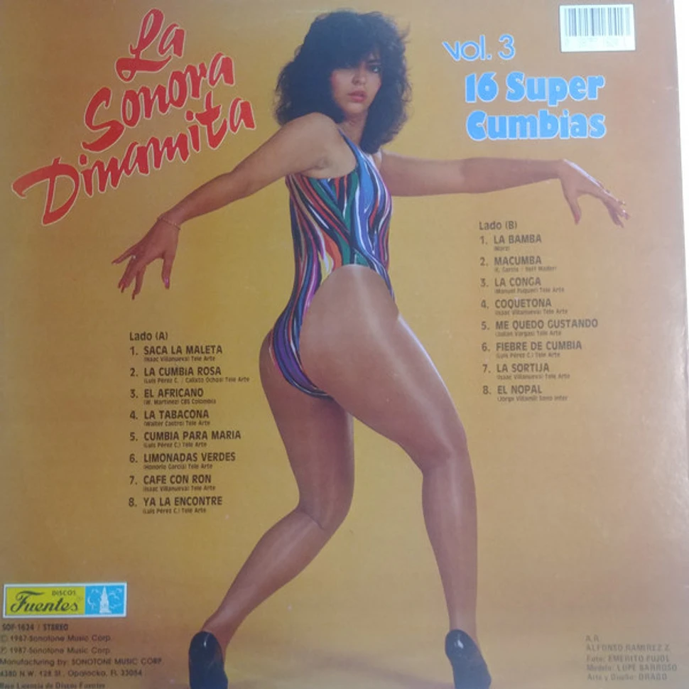 La Sonora Dinamita - 16 Super Cumbias - Y Sigue Lo Nuevo ..I - Vol 3