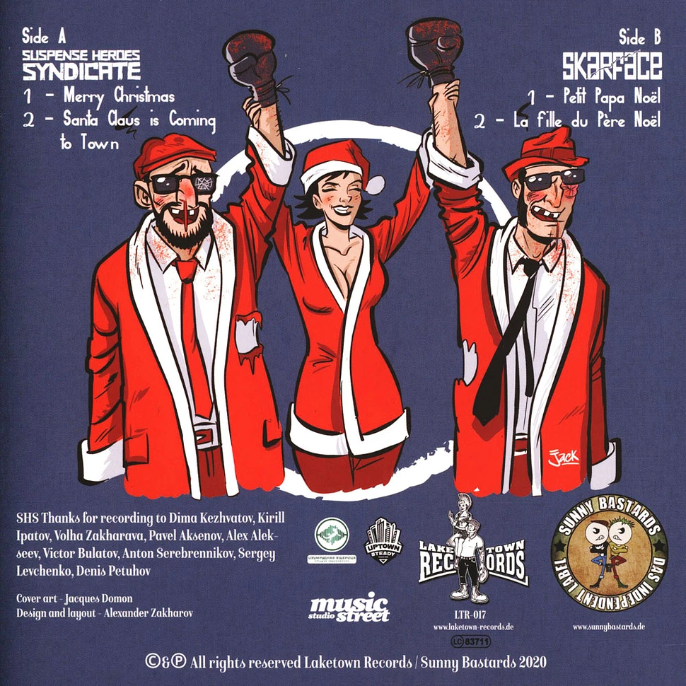 Skarface Vs. Suspense Heroes Syndicate - Christmas Fight Diary Red / Blue Vinyl Edition