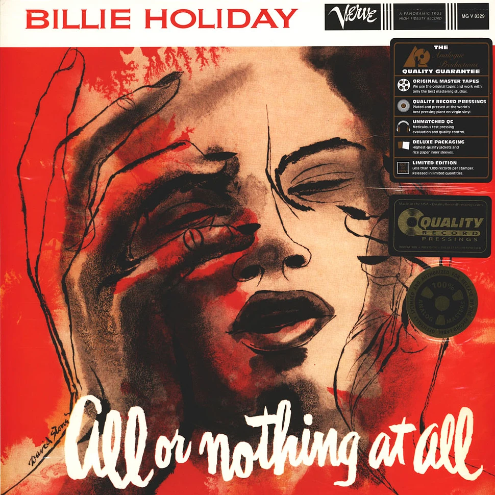 Billie Holiday - All Or Nothing At All 45rpm, 200g Vinyl Edition