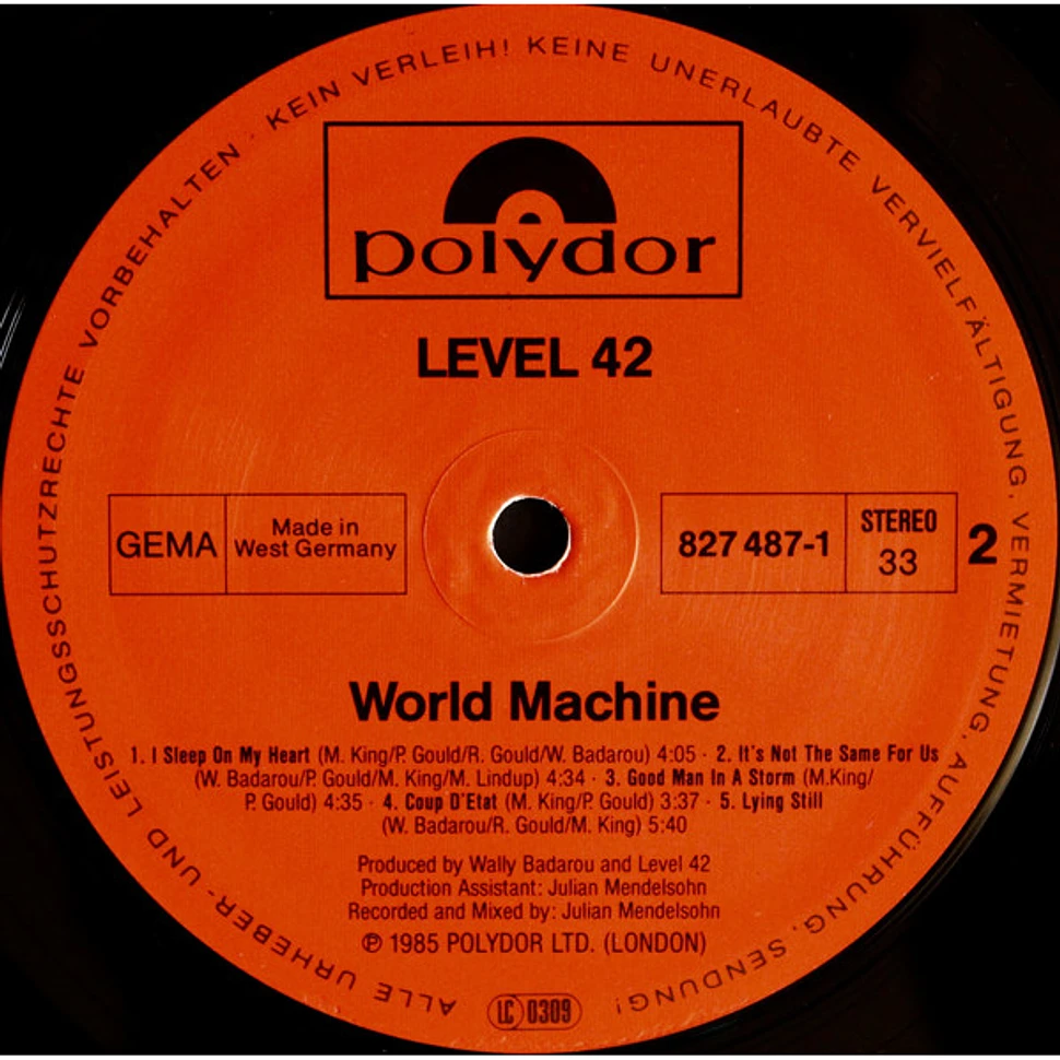 Level 42 - World Machine