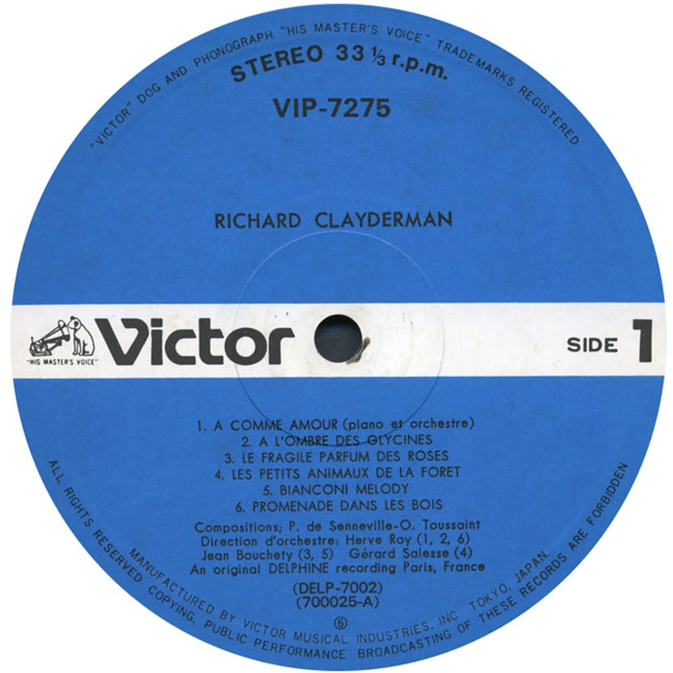 Richard Clayderman - A Comme Amour = 秋のささやき