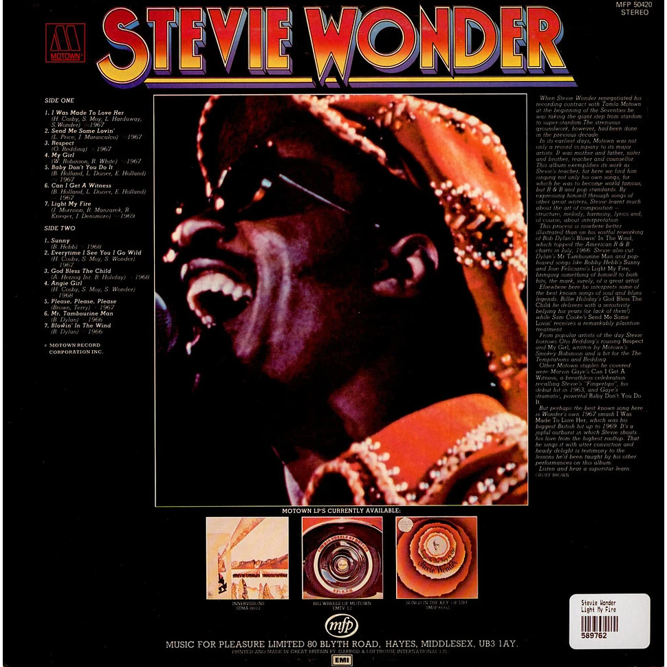 Stevie Wonder - Light My Fire