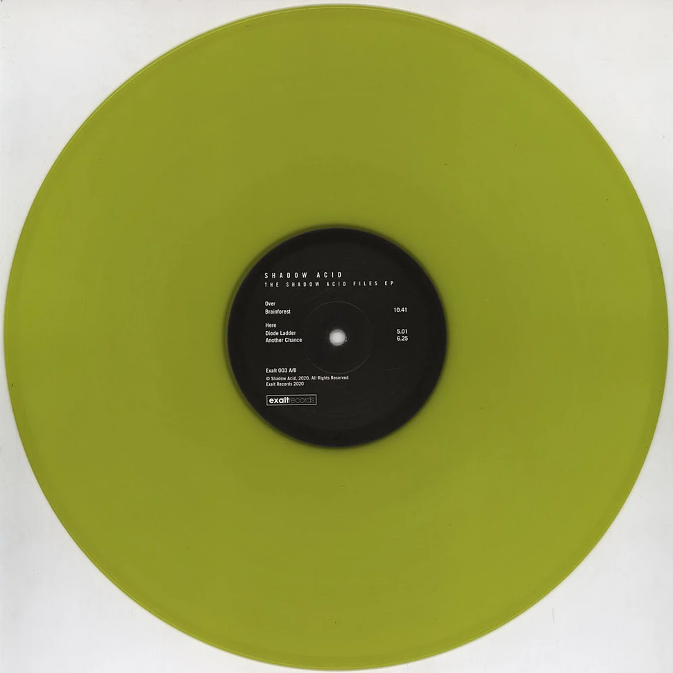 Shadow Acid - The Shadow Acid Files EP Translucent Acid Yellow Vinyl Edition
