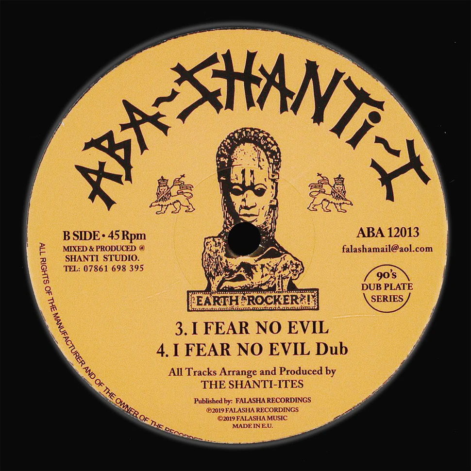 The Shanti-Ites - The Kings Highway, Dub / I Fear No Evil, Dub