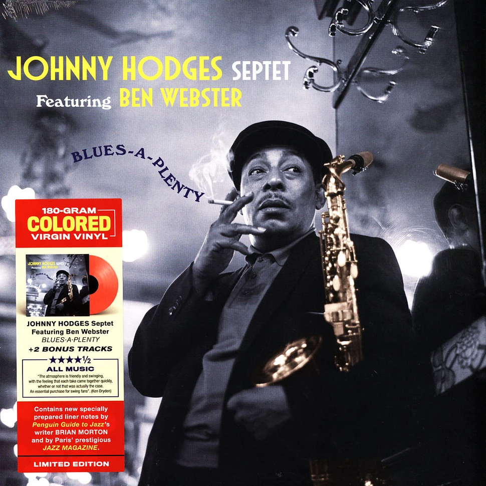 Johnny Hodges - Blues-A-Plenty - Vinyl LP - 2021 - EU - Original | HHV