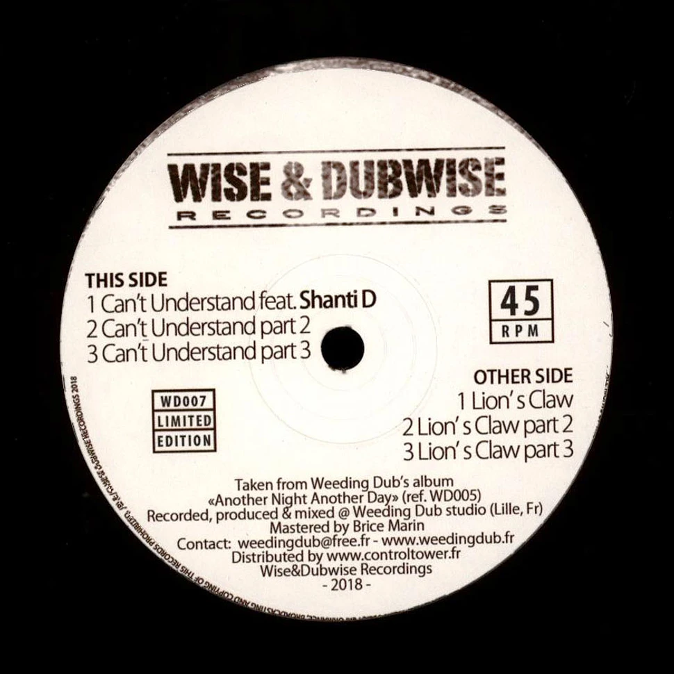 Shanti D / Weeding Dub - Can't Understand, Part 2, Part 3 / Lion's Claw, Part 2, Part 3