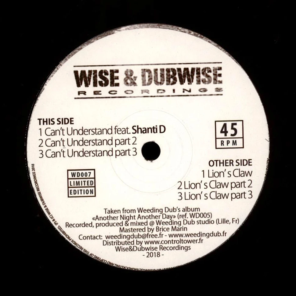 Shanti D / Weeding Dub - Can't Understand, Part 2, Part 3 / Lion's Claw, Part 2, Part 3