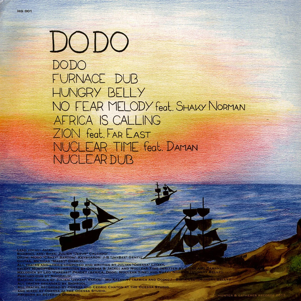 Bambool Plays Odessa Ft. Jacko, Far East, Shaky Norman - Dodo, Furnace Dub, Hungry Belly, No Fear Melody / Africa Is Calling, Zion, Nuclear Time, Dub