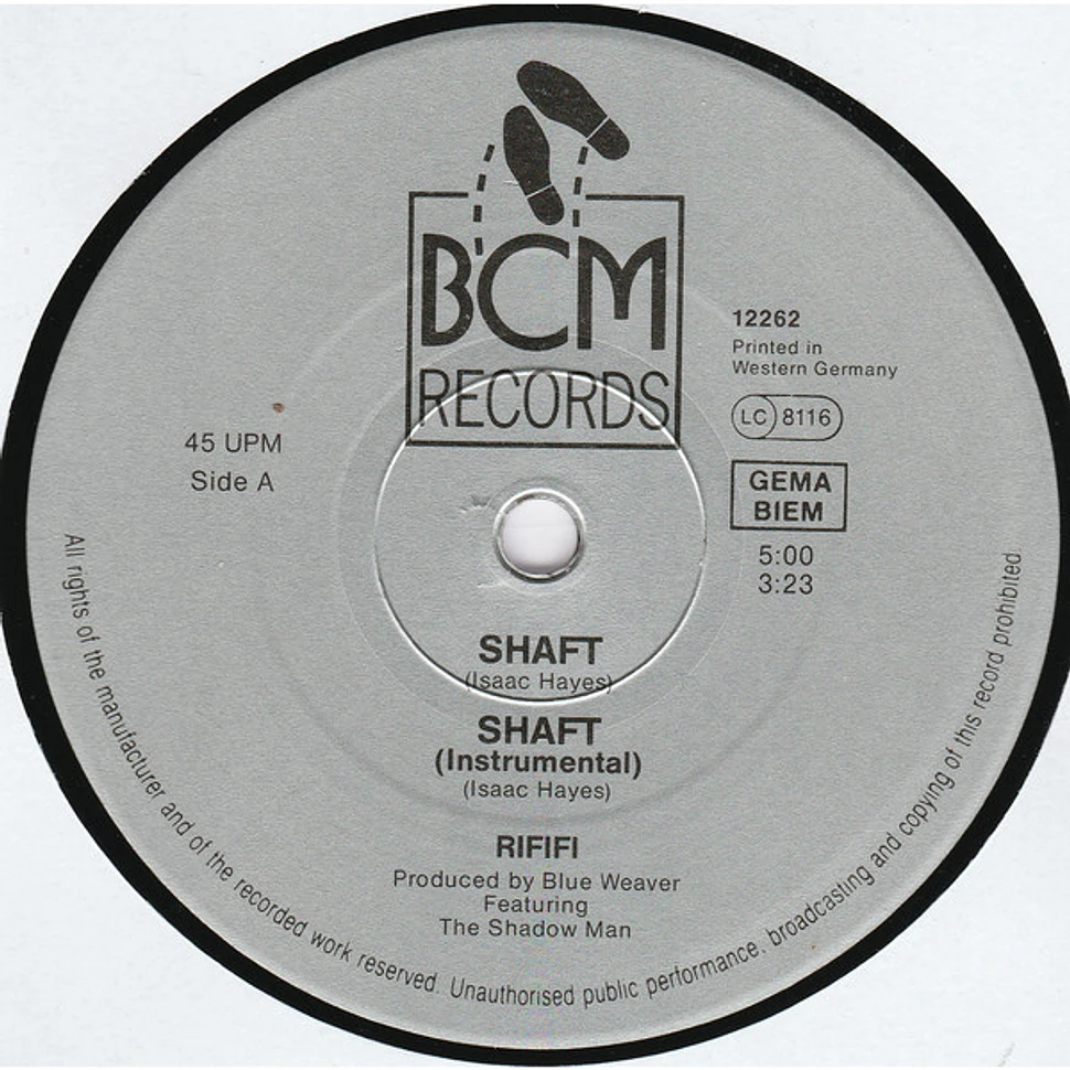 Rififi - (Theme From) Shaft '89