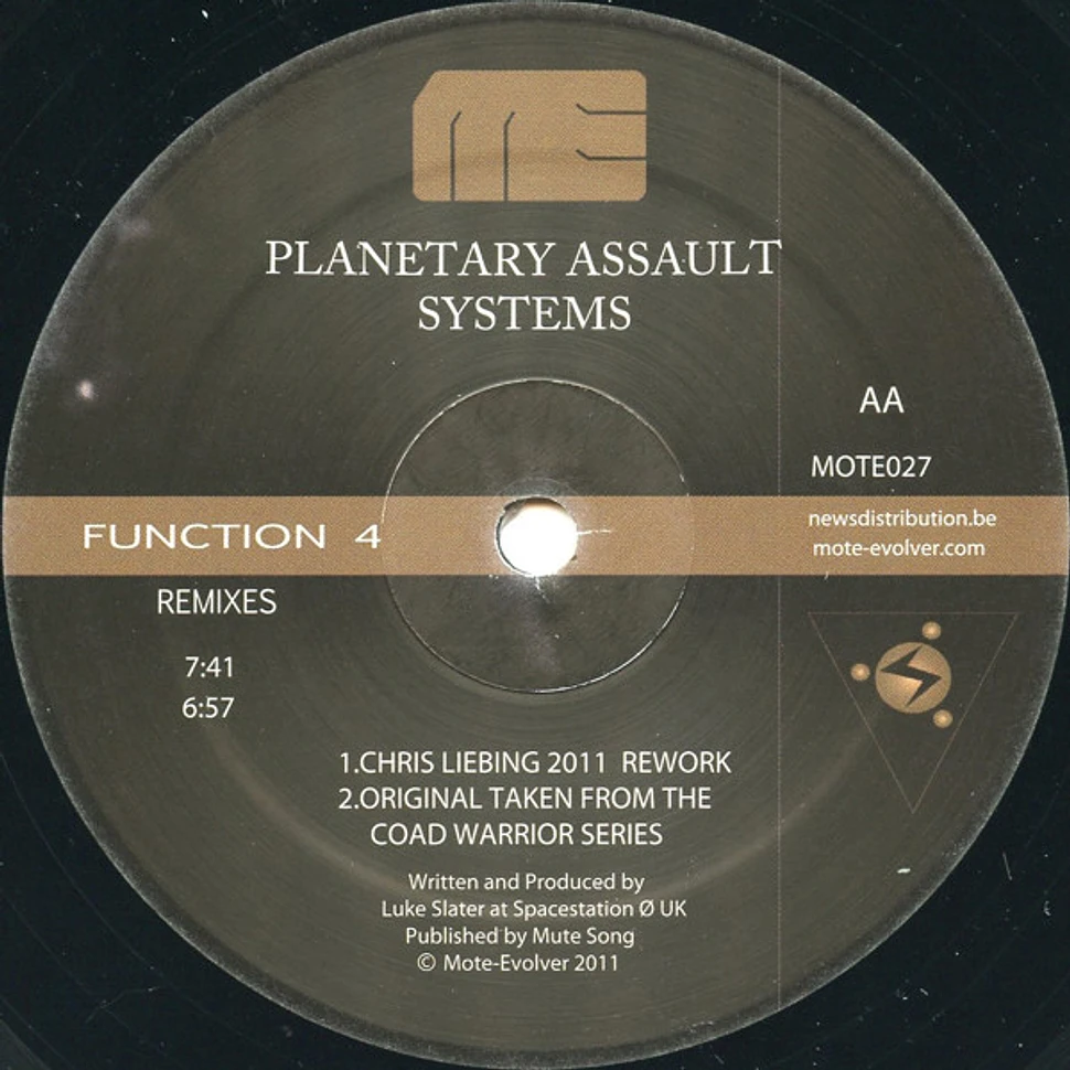 Planetary Assault Systems - Function 4 Remixes Episode 1