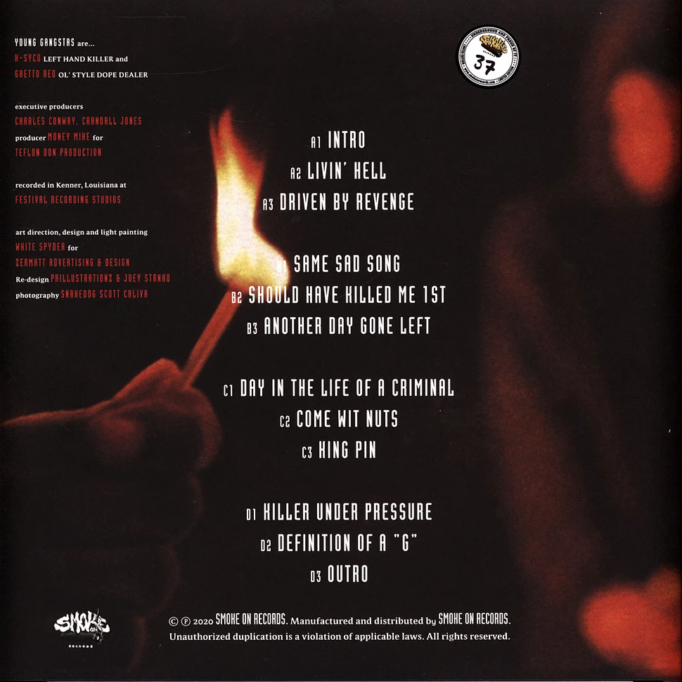 Young Gangstas - Pre-Meditated Gangstarism Black Vinyl Edition
