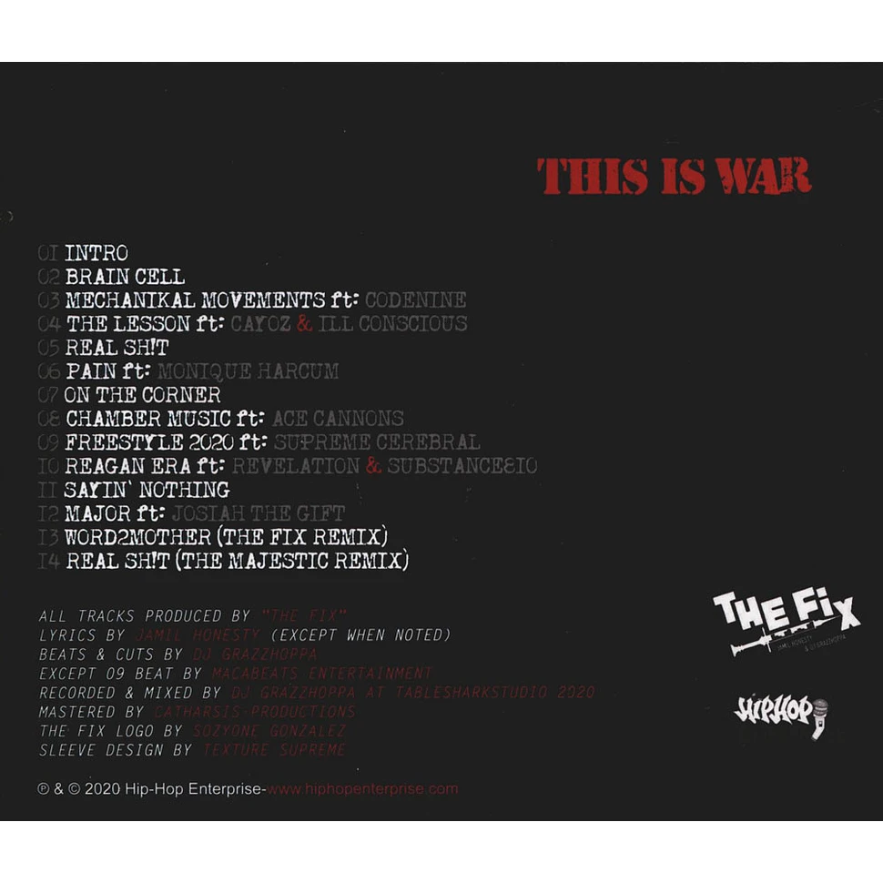 The Fix (DJ Grazzhoppa & Jamil Honesty) - This Is War