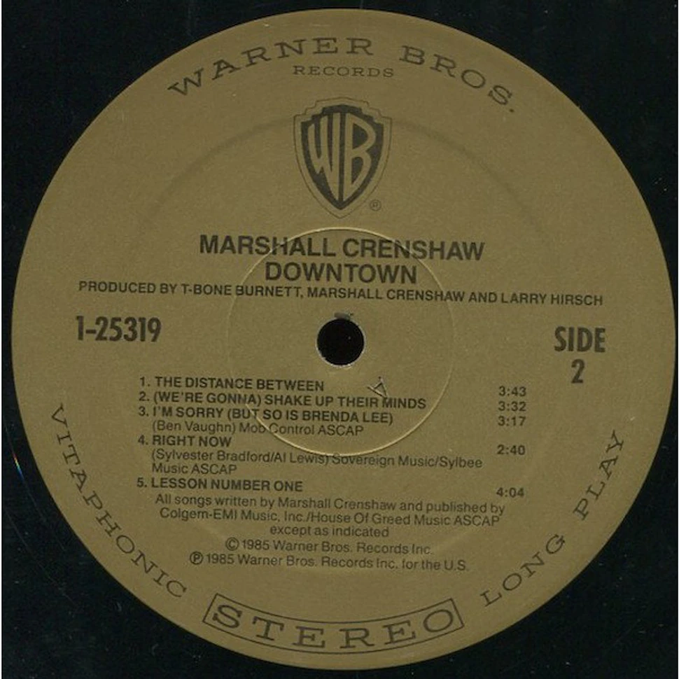 Marshall Crenshaw - Downtown