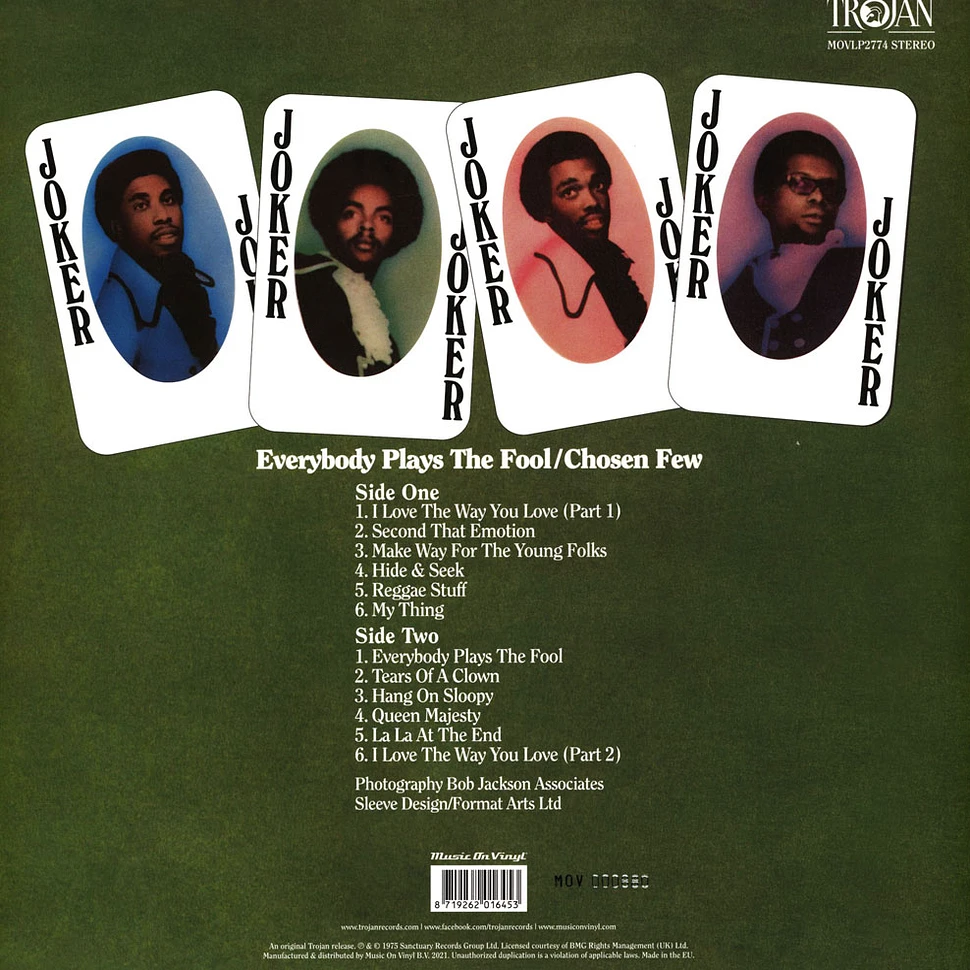 Chosen Few - Everybody Plays The Fool Orange Vinyl Edition