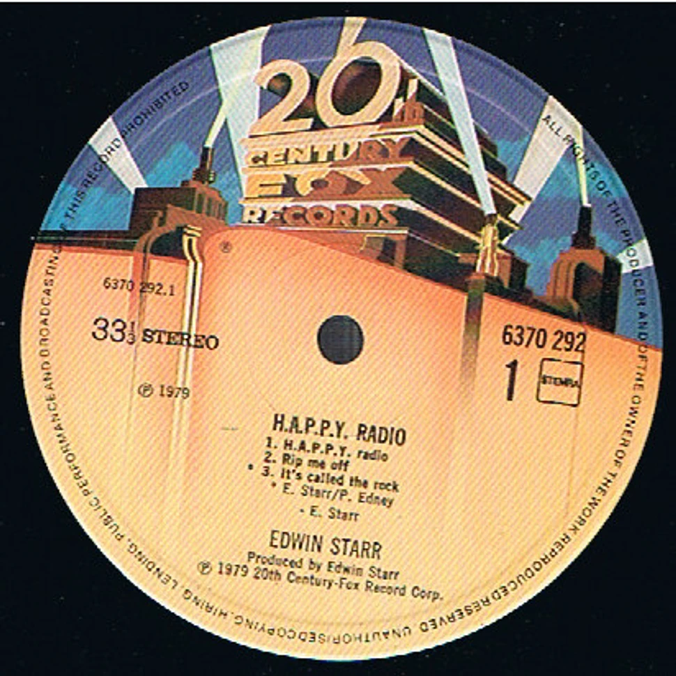 Edwin Starr - H.A.P.P.Y. Radio