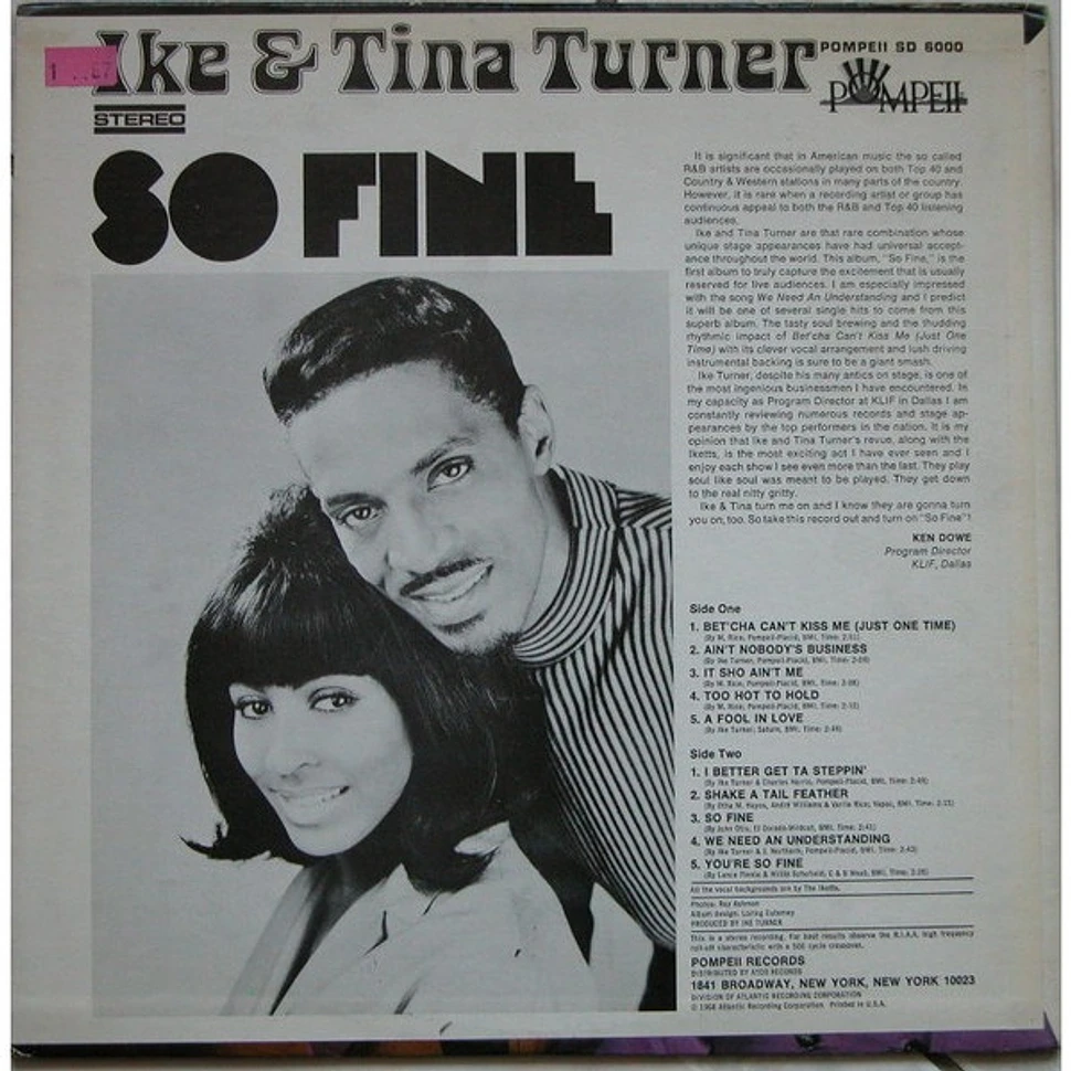 Ike & Tina Turner - So Fine, Releases