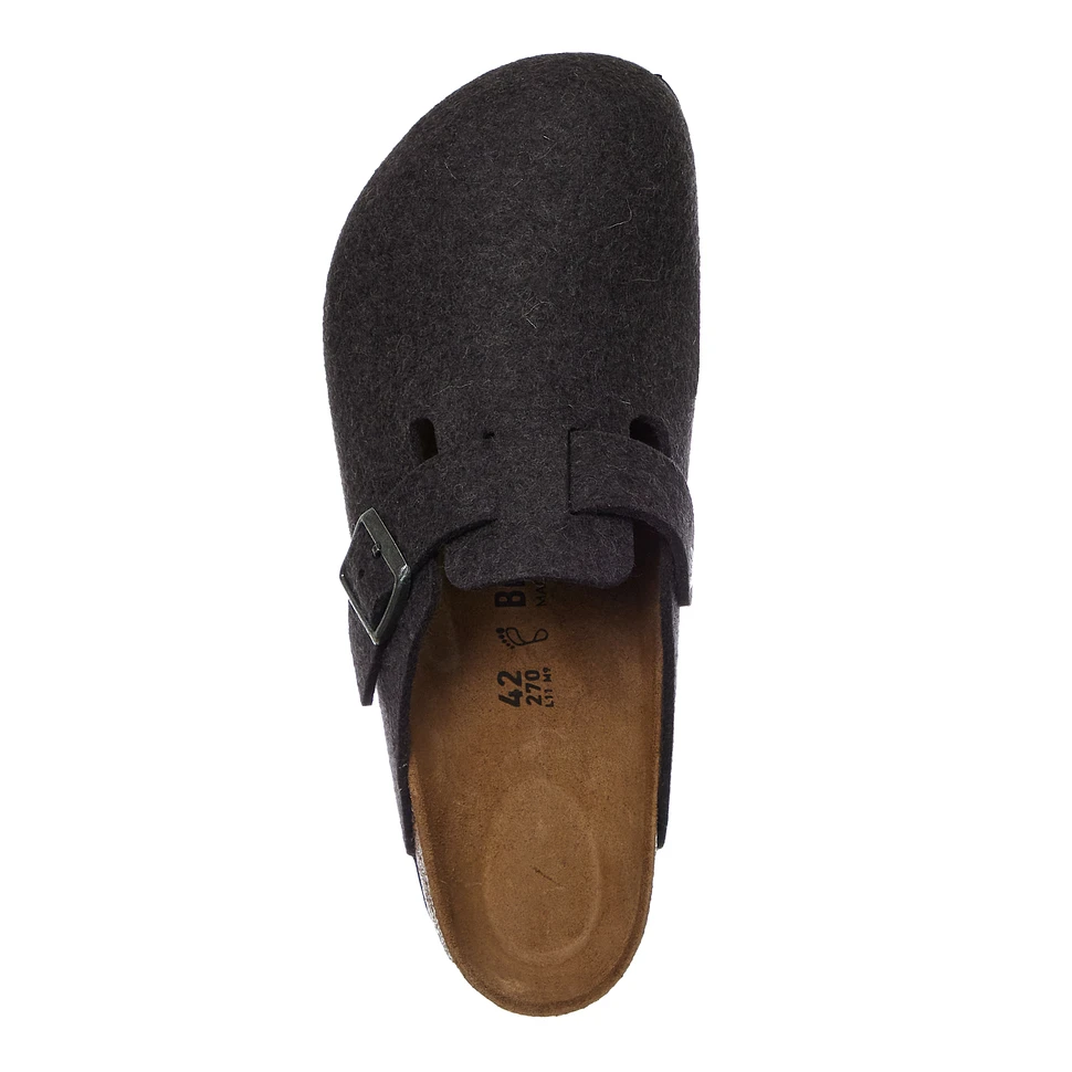 Birkenstock boston wool felt anthracite on sale