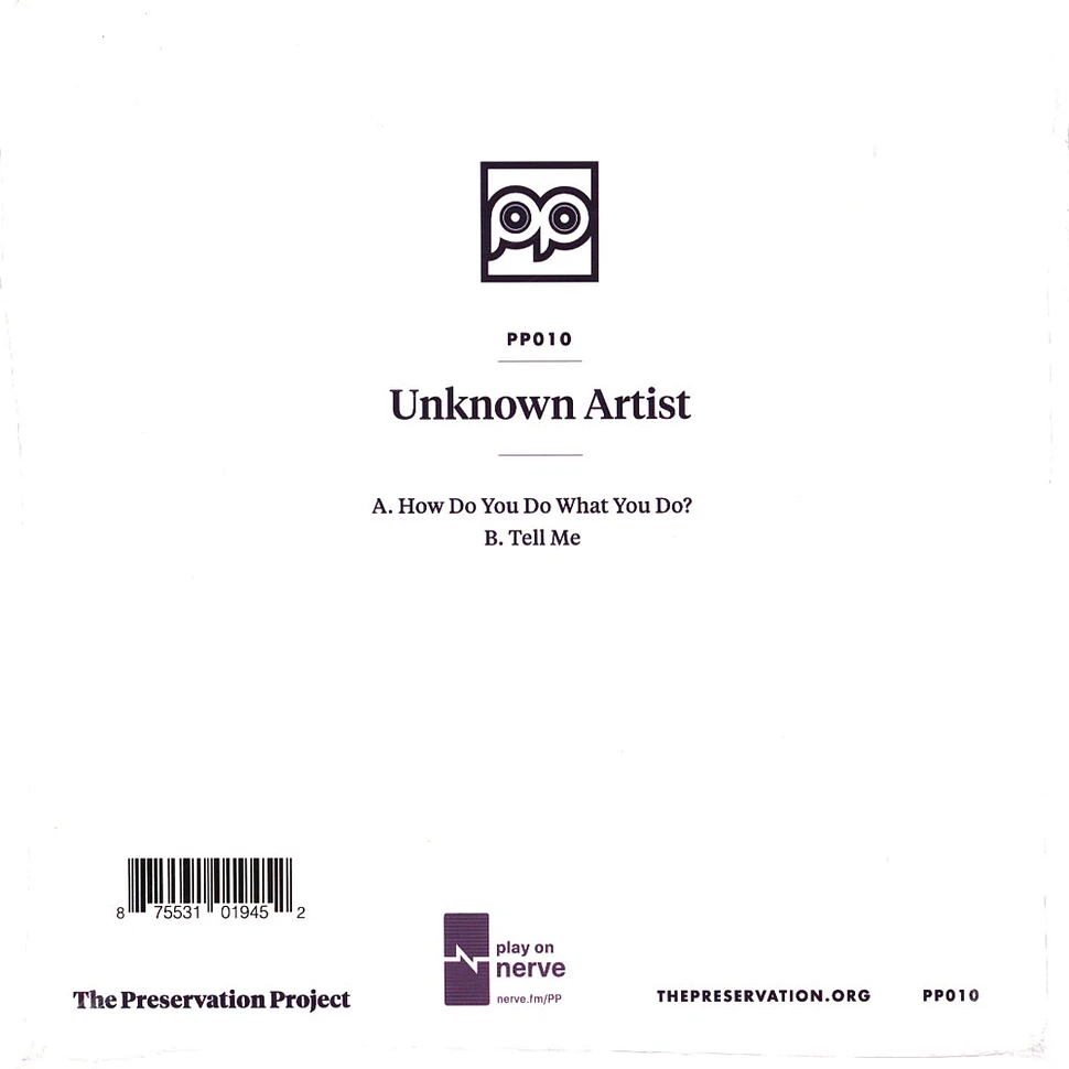 Unknown Artitst - How Do You Do What You Do / Tell Me Black Vinyl Edition