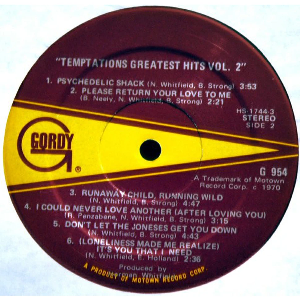 The Temptations - Greatest Hits II