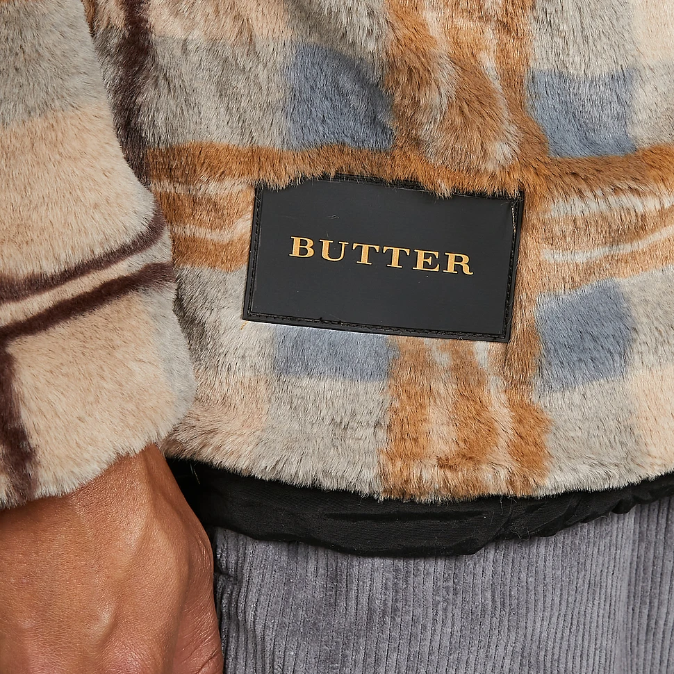 Butter Goods - Reversible Furry Plaid Jacket