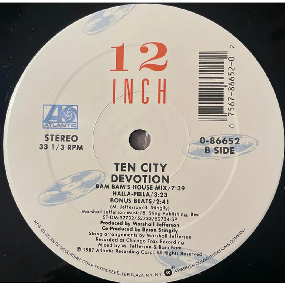 Ten City Devotion Vinyl 12" 1987 US Reissue HHV
