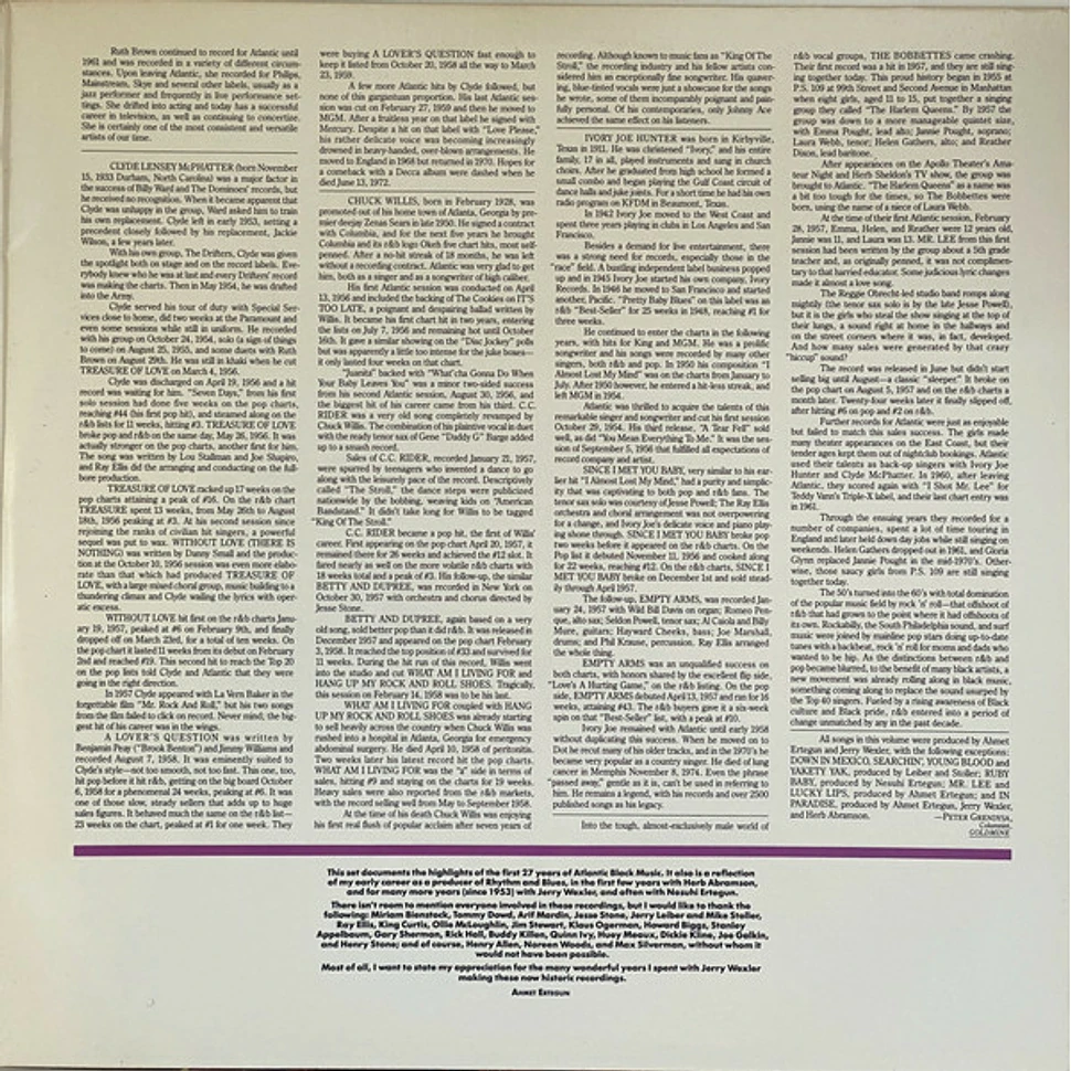 V.A. - Atlantic Rhythm & Blues 1947-1974 (Volume 3 1955-1958)