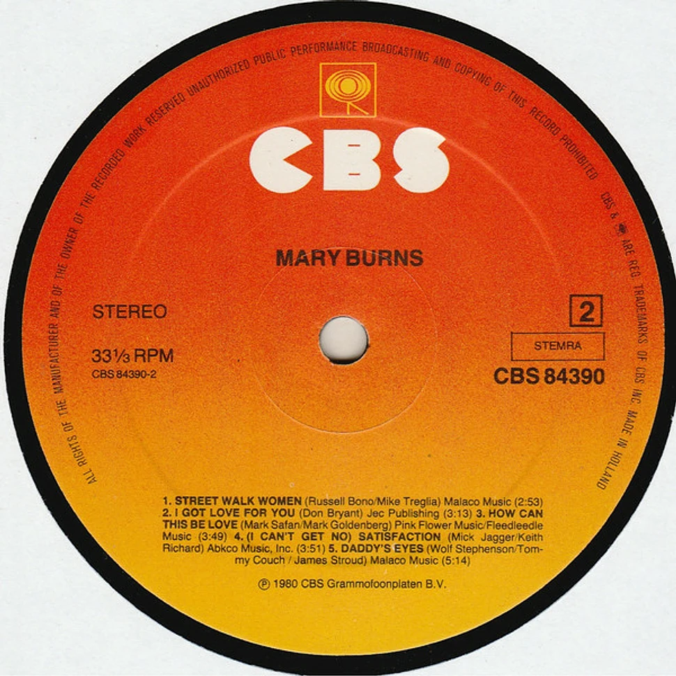 Mary Burns - Mary Burns